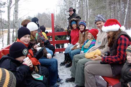 Group in Sleigh